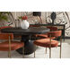 Mersin 59 X 59 inch Black Outdoor Dining Table